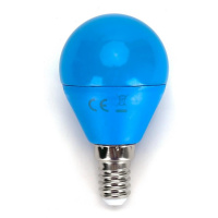 B.V. LED Žárovka G45 E14/4W/230V modrá