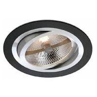 BPM Vestavné svítidlo Aluminio Negro, černá, 9LEDx3W, 230V 4904 3073LED.D40.3K