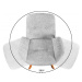 LuxD Designová otočná židle Yanisin šedá
