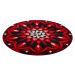 GRUND Mandala předložka POZNÁNÍ červená Rozměr: ø 100 cm