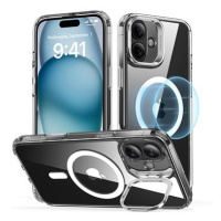 ESR Classic Hybrid Case with Stash Stand (HaloLock), Compatible with iPhone 16, Clear