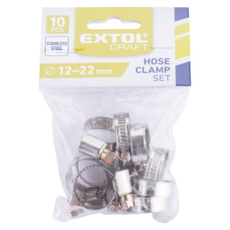 EXTOL CRAFT 70502 spony hadicové 12-22mm 10ks na hadici 1/2" Extol Premium