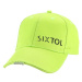 SIXTOL Kšiltovka s LED světlem B-CAP 25lm, nabíjecí, USB, uni velikost, fluorescentní zelená