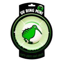 Hračka pes Glow Ring mini plovoucí létající TPR Kiwi