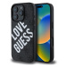 Guess PU Leather 4G Big Love Logo MagSafe Zadní Kryt pro iPhone 16 Pro Black