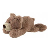 Ležící medvěd, plyšový, 28 cm, světle hnědý