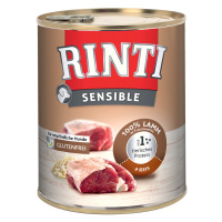 Výhodné balení RINTI Sensible 2 x 6 ks (12 x 800 g) - Jehněčí & rýže