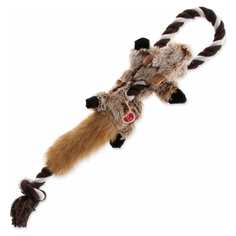 Hračka Dog Fantasy Skinneeez čipmank s provazem 35cm
