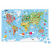Janod Puzzle Mapa světa v kufříku 300 ks