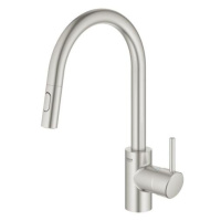 Dřezová baterie Grohe Concetto New s vytahovací sprškou supersteel 31483DC2