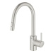 Dřezová baterie Grohe Concetto New s vytahovací sprškou supersteel 31483DC2