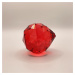 Křišťálová koule Feng Shui - Červená, 4 cm