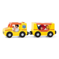 Woody Autíčka k dráze - Ambulance, 4ks