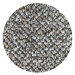 Vopi koberce AKCE: 120x120 (průměr) kruh cm Kruhový koberec Wellington šedý - 120x120 (průměr) k