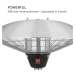 Blumfeldt Heat Guard, infračervený ohřívač, 2100 W, výškově nastavitelný, IR ComfortHeat, IP44
