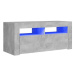 SHUMEE s LED osvětlením betonově šedý 90 × 35 × 40 cm