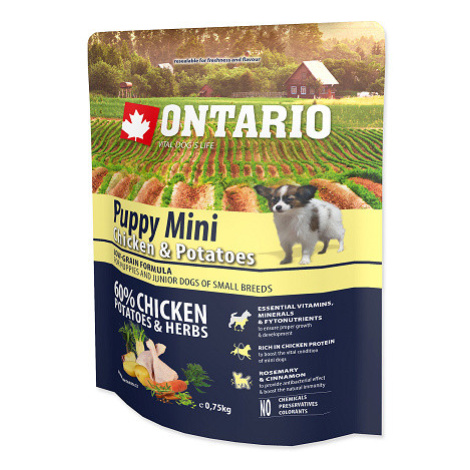 Ontario Puppy Mini Chicken & Potatoes 0,75kg