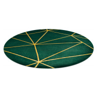 Kusový koberec Emerald 1013 green and gold kruh Kruh Ø 160 cm