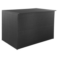 vidaXL Zahradní úložný box černý 150 x 100 x 100 cm polyratan