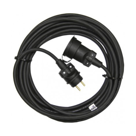Venkovní prodlužovací kabel 10 m / 1 zásuvka / černý / guma / 230 V / 1,5 mm2 EMOS