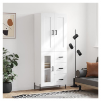 vidaXL Skříň highboard bílá 69,5 x 34 x 180 cm kompozitní dřevo