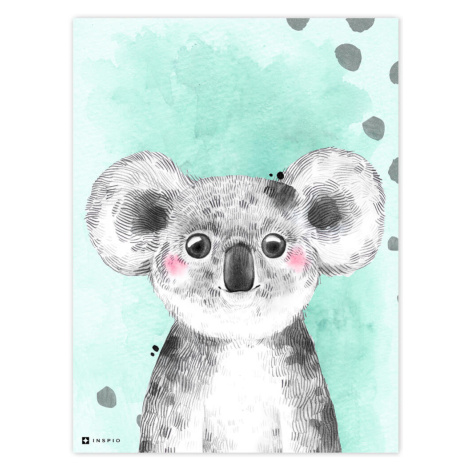 Obraz do dětského pokoje - Barevný s koalou INSPIO