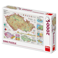 Puzzle Mapa České Republiky, 2000 ks