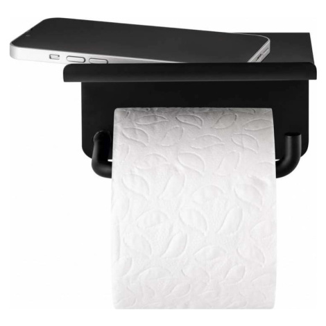 Černý nástěnný držák na toaletní papír z nerezové oceli Modo – Blomus