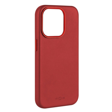 FIXED MagLeather kožený kryt s MagSafe Apple iPhone 15 Plus červený