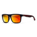 KDEAM Sunbury 12 Black / Wood Red