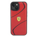 Ferrari hard silikonové pouzdro iPhone 15 6.1" red Twist Metal Logo