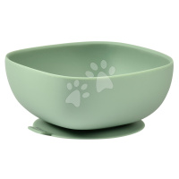 Miska pro miminka Silicone Suction Bowl Beaba Sage Green ze silikonu zelená od 4 měsíců
