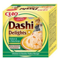 Churu Cat Ciao Dashi kuře a vločky z tuňáka pruhovaného 70g