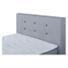 Boxspring Postel 90x200cm, Sivá