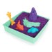 Kinetic sand krabice tekutého písku s podložkou fialová