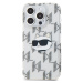 Zadní kryt Karl Lagerfeld IML Electroplated Choupette Head pro Apple iPhone 15 Pro, transparentn