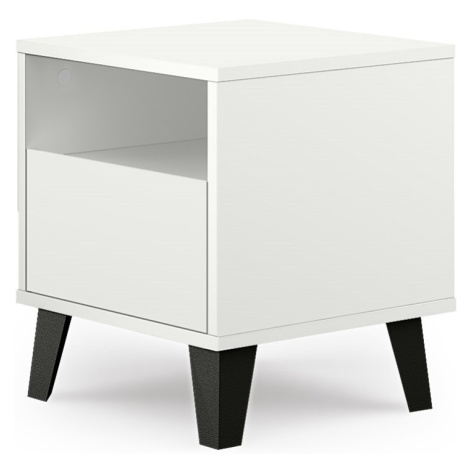 TPS Noční stolek SCANDI, Bílá 40 cm