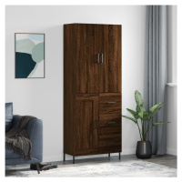 vidaXL Skříň highboard hnědý dub 69,5 x 34 x 180 cm kompozitní dřevo