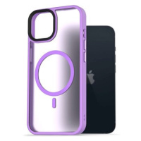 AlzaGuard Matte Case Compatible with MagSafe pro iPhone 13 světle fialový