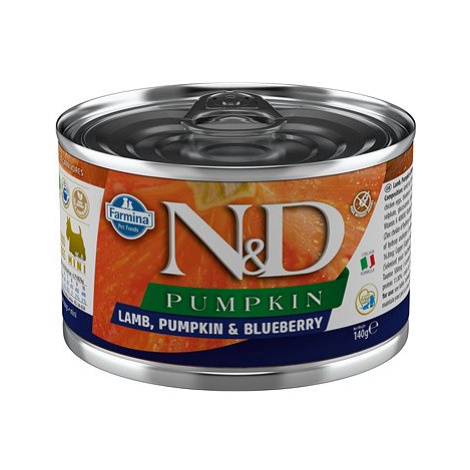 N&D Pumpkin Dog Adult Lamb & Blueberry Mini 140 g