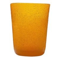 Sklenice na vodu skleněná MEMENTO sv.oranžová 10cm