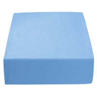 PupyHou Dětské prostěradlo do postele Jersey - 120 x 60 cm, Modrá