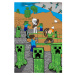 TipTrade Bavlněné povlečení 140x200 + 70x90 cm - Minecraft Time to mine