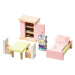 CUBIKA 12640 Pokoj dřevěný nábytek pro panenky