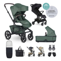 EASYWALKER Kočík kombinovaný Jimmey Pine Green XXL RWS + Jackey Shadow Black