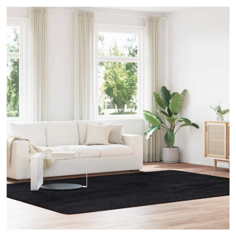 vidaXL Koberec Shaggy s vysokým vlasem NAVARRA černý 240x340 cm