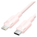 Vention USB 2.0 Type-C Male to Lightning Male 3A Cable 1M Pink Aluminum Alloy Type