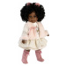 Llorens 53535 ZURI - realistická panenka s měkkým látkovým tělem - 35 cm