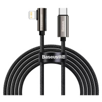 Kabel Cable USB-C to Lightning Baseus Legend Series, PD, 20W, 2m (black) (6953156207486)