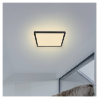 Globo LED stropní světlo Sapana, hranaté, stmívací černá